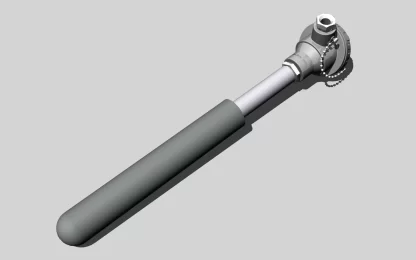 THERMOCUPLE WITH STRAIGHT SHEATH CAST IRON- SILICON CARBIDES- ZIRCONIUM - MOLYBDENUM